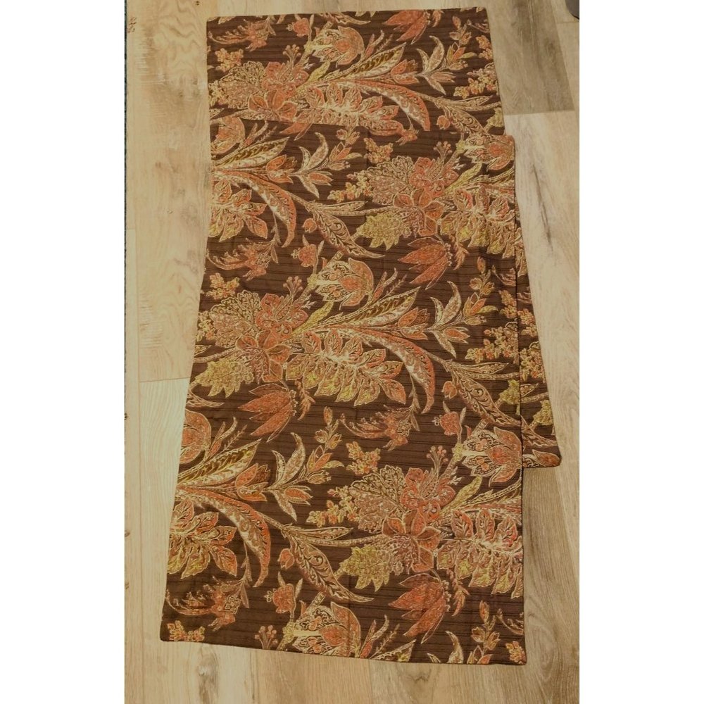 TOMMY BAHAMA HOME Pillow Shams Set of 2 Zipper Autumn Tones Brown Orange Green B